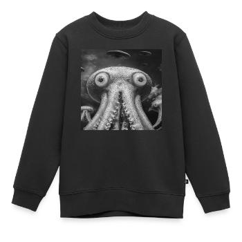 Tintenfisch - Kinder Premium Organic Sweatshirt - Schwarz - Vorne - AI Model Kid Female (0cm)