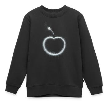 Pomme - Sweat Premium enfant bio - noir - Devant - AI Model Kid Female (0cm)