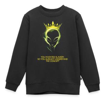 Extraterrestre pour que vous compreniez déjà le concept - Sweat Premium enfant bio - noir - Devant - AI Model Kid Female (0cm)