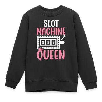 Slot Machine Queen Casino Lover Queen - Kinder Premium Organic Sweatshirt - Schwarz - Vorne - AI Model Kid Female (0cm)
