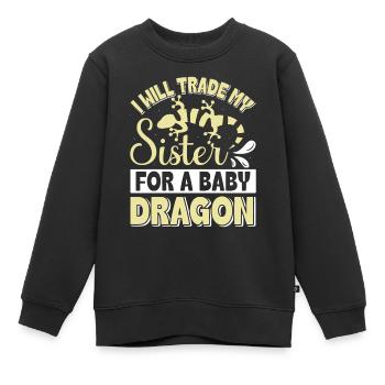 Molch - Kinder Premium Organic Sweatshirt - Schwarz - Vorne - AI Model Kid Female (0cm)