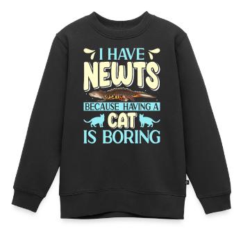 Molch - Kinder Premium Organic Sweatshirt - Schwarz - Vorne - AI Model Kid Female (0cm)
