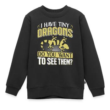 Molch - Kinder Premium Organic Sweatshirt - Schwarz - Vorne - AI Model Kid Female (0cm)