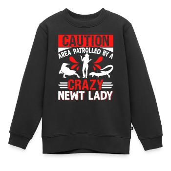 Molch - Kinder Premium Organic Sweatshirt - Schwarz - Vorne - AI Model Kid Female (0cm)