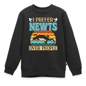Molch - Kinder Premium Organic Sweatshirt - Schwarz - Vorne - AI Model Kid Female (0cm)