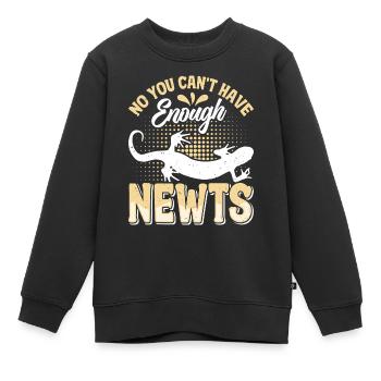 Molch - Kinder Premium Organic Sweatshirt - Schwarz - Vorne - AI Model Kid Female (0cm)