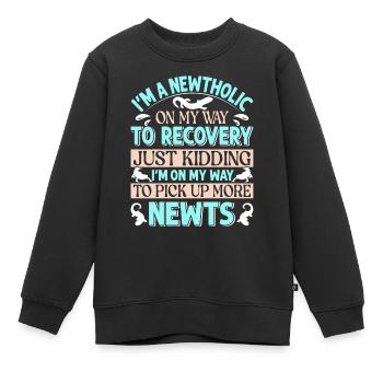 Molch - Kinder Premium Organic Sweatshirt - Schwarz - Vorne - AI Model Kid Female (0cm)