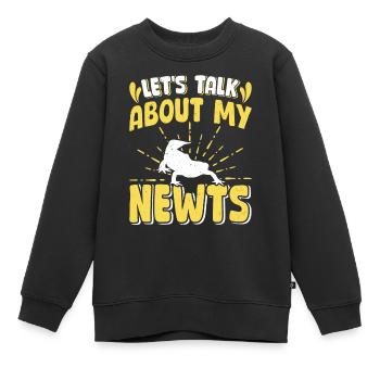 Molch - Kinder Premium Organic Sweatshirt - Schwarz - Vorne - AI Model Kid Female (0cm)