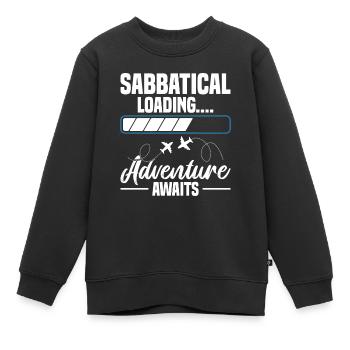 Chargement... L’aventure vous attend - Sweat Premium enfant bio - noir - Devant - AI Model Kid Female (0cm)