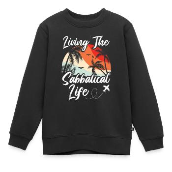 Vivre la vie sabbatique - Sweat Premium enfant bio - noir - Devant - AI Model Kid Female (0cm)