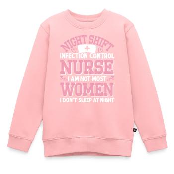 Contrôle des infections chez les soignants - Sweat Premium enfant bio - rose - Devant - AI Model Kid Female (0cm)