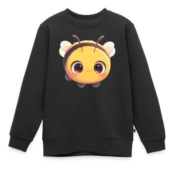 Bienen Biene - Kinder Premium Organic Sweatshirt - Schwarz - Vorne - AI Model Kid Female (0cm)