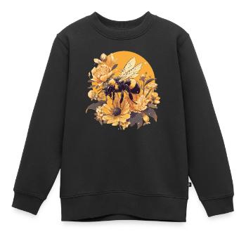 Bienen Biene - Kinder Premium Organic Sweatshirt - Schwarz - Vorne - AI Model Kid Female (0cm)