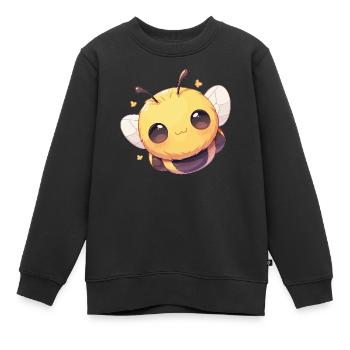 Bienen Biene - Kinder Premium Organic Sweatshirt - Schwarz - Vorne - AI Model Kid Female (0cm)