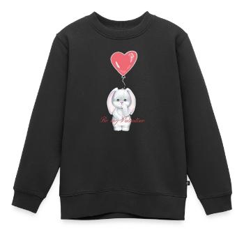 Be My Valentine - Kinder Premium Organic Sweatshirt - Schwarz - Vorne - AI Model Kid Female (0cm)