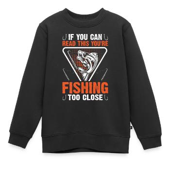 Pêcheurs Pêcheurs Pêcheurs sportifs - Sweat Premium enfant bio - noir - Devant - AI Model Kid Female (0cm)