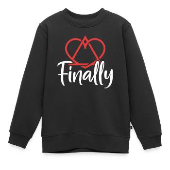 Endlich Gotcha Day Foster Care Elternschaft Lustig - Kinder Premium Organic Sweatshirt - Schwarz - Vorne - AI Model Kid Female (0cm)
