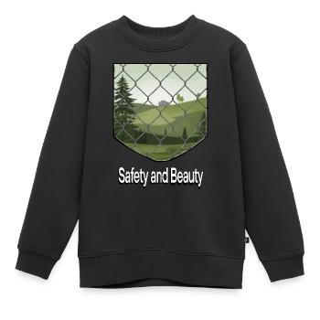 SCHÜTZEN SIE DEN WALD - Kinder Premium Organic Sweatshirt - Schwarz - Vorne - AI Model Kid Female (0cm)