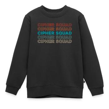 Architecte de base de données Kader - Sweat Premium enfant bio - noir - Devant - AI Model Kid Female (0cm)