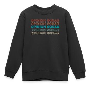 Cadre des travailleurs de la construction - Sweat Premium enfant bio - noir - Devant - AI Model Kid Female (0cm)