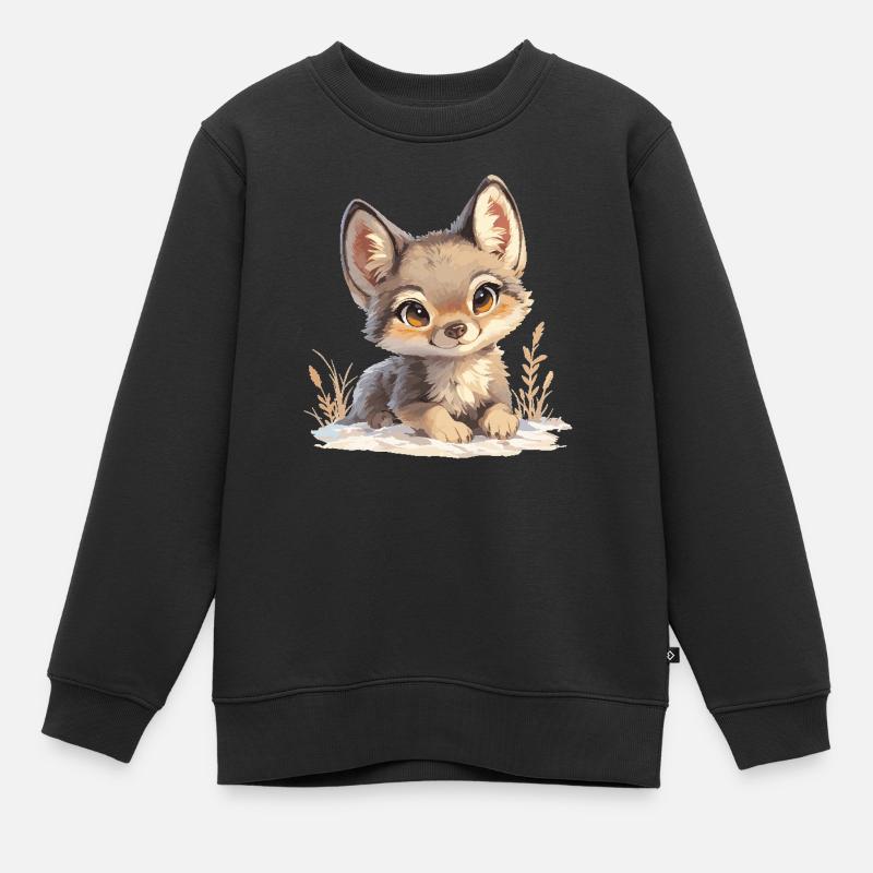 Chacals Chacal - Sweat Premium enfant bio - noir
