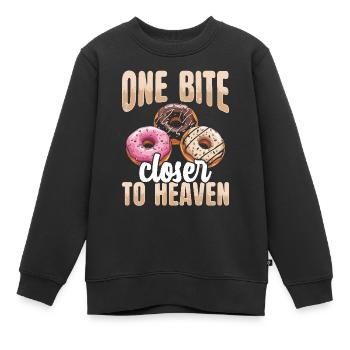 Donuts Donut - Kinder Premium Organic Sweatshirt - Schwarz - Vorne - AI Model Kid Female (0cm)