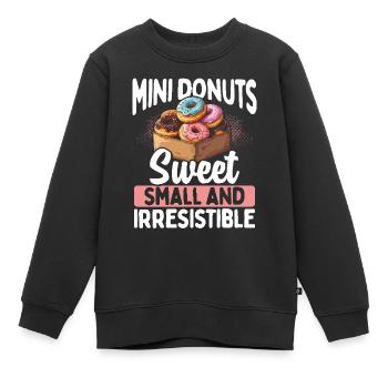 Donuts Donut - Kinder Premium Organic Sweatshirt - Schwarz - Vorne - AI Model Kid Female (0cm)
