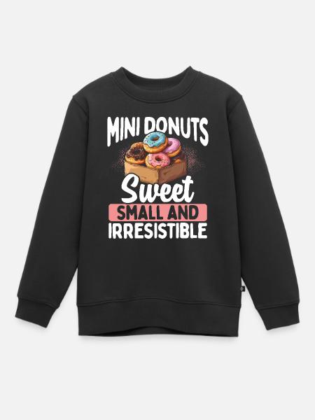 Donuts Donut - Kinder Premium Organic Sweatshirt - Schwarz