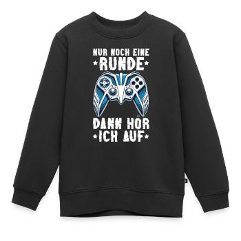 Nur Noch Eine Runde Dann Hör Ich Auf Konsolen - Kinder Premium Organic Sweatshirt - Schwarz - Vorne - AI Model Kid Female (0cm)