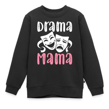 Drame Maman Artiste de théâtre Théâtre - Sweat Premium enfant bio - noir - Devant - AI Model Kid Female (0cm)