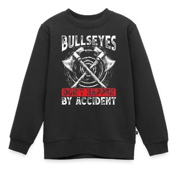 Lancer de hache Lanceur de hache Lancer de hache - Sweat Premium enfant bio - noir - Devant - AI Model Kid Female (0cm)