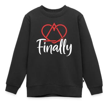 Endlich Gotcha Day Foster Care Elternschaft Lustig - Kinder Premium Organic Sweatshirt - Schwarz - Vorne - AI Model Kid Female (0cm)