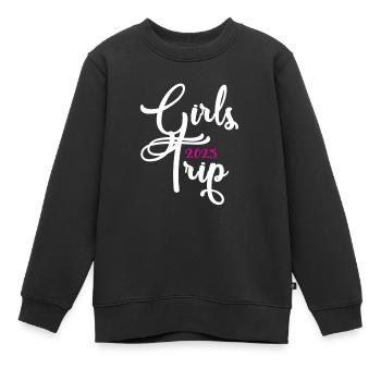 Girls' Trip 2025 Girls Trip Girls' Tour Girls' Trip - Kids Premium Organic Sweatshirt - black - Front - AI Model Kid Female (0cm)