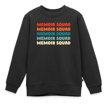 Équipe d’éleveurs - Sweat Premium enfant bio - noir - Devant - AI Model Kid Female (0cm)
