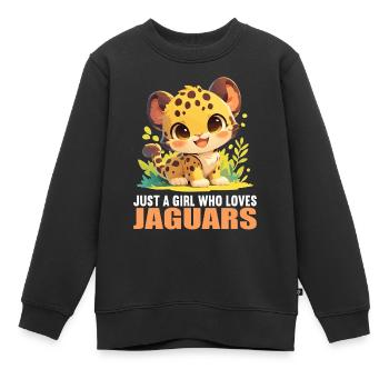 Jaguars Jaguar - Sweat Premium enfant bio - noir - Devant - AI Model Kid Female (0cm)