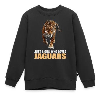 Jaguars Jaguar - Sweat Premium enfant bio - noir - Devant - AI Model Kid Female (0cm)