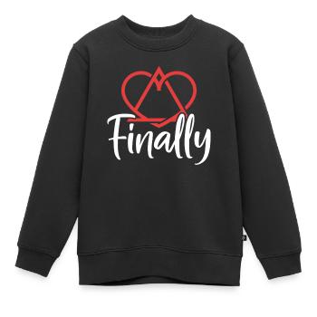 Endlich Gotcha Day Foster Care Elternschaft Lustig - Kinder Premium Organic Sweatshirt - Schwarz - Vorne - AI Model Kid Female (0cm)