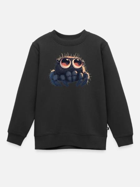 Jumping Spider Springspinnen Springspinne - Kinder Premium Organic Sweatshirt - Schwarz