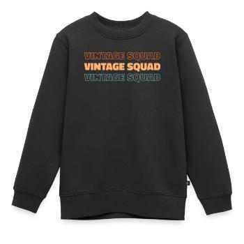 Cadre banquier - Sweat Premium enfant bio - noir - Devant - AI Model Kid Female (0cm)