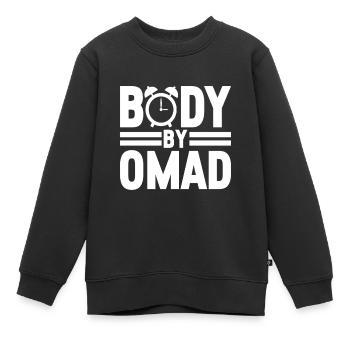 Jeûne intermittent Jeûne intermittent - Sweat Premium enfant bio - noir - Devant - AI Model Kid Female (0cm)