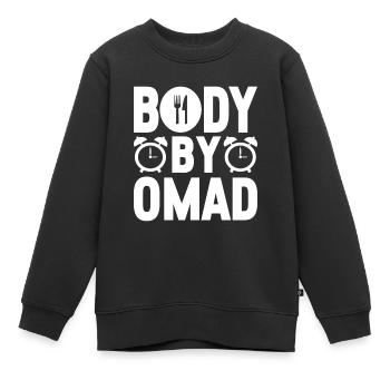 Jeûne intermittent Jeûne intermittent - Sweat Premium enfant bio - noir - Devant - AI Model Kid Female (0cm)