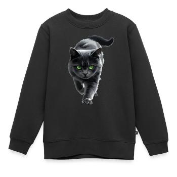 Britisch Kurzhaar - Kinder Premium Organic Sweatshirt - Schwarz - Vorne - AI Model Kid Female (0cm)