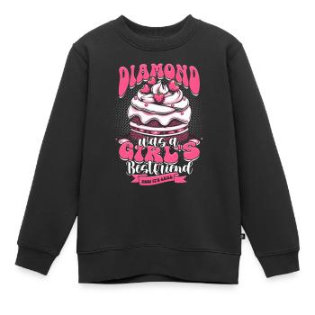 Freundin Ehefrau Valentinstag Kuchen Torte - Kinder Premium Organic Sweatshirt - Schwarz - Vorne - AI Model Kid Female (0cm)
