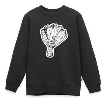 Volant - Sweat Premium enfant bio - noir - Devant - AI Model Kid Female (0cm)