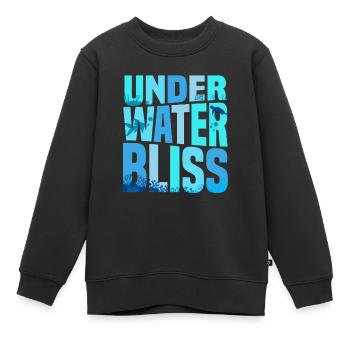 Aquarium aquatique - Sweat Premium enfant bio - noir - Devant - AI Model Kid Female (0cm)