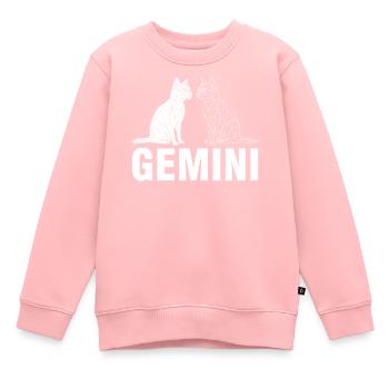 Gemini - Kids Premium Organic Sweatshirt - rose - Front - AI Model Kid Female (0cm)