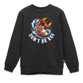 Aquarium aquatique - Sweat Premium enfant bio - noir - Devant - AI Model Kid Female (0cm)