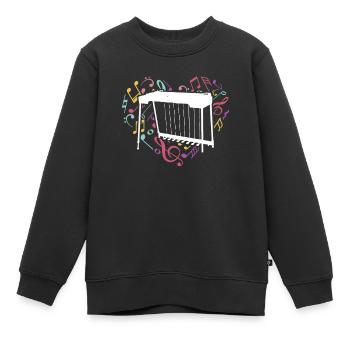 Ich Spiele Pedal-steel-gitarre, Was Ist Deine - Kinder Premium Organic Sweatshirt - Schwarz - Vorne - AI Model Kid Female (0cm)