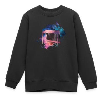 Ich Spiele Pedal-steel-gitarre, Was Ist Deine - Kinder Premium Organic Sweatshirt - Schwarz - Vorne - AI Model Kid Female (0cm)