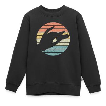 Ich Spiele Pedal-steel-gitarre, Was Ist Deine - Kinder Premium Organic Sweatshirt - Schwarz - Vorne - AI Model Kid Female (0cm)